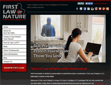 Tablet Screenshot of firstlawofnature.com